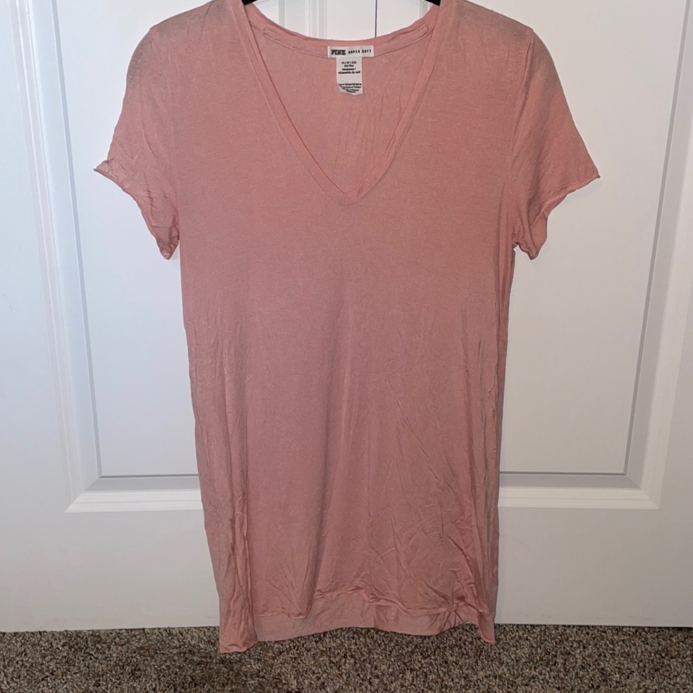 XS Light Pink Victoria Secret V Neck
